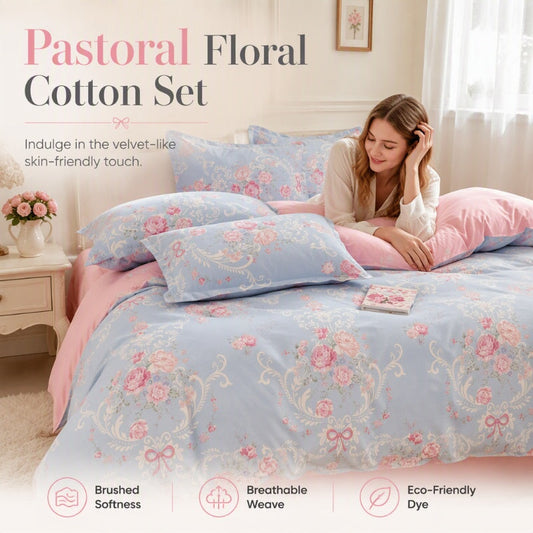 🛏️ 50% RABATT NU! 🌸 Tjockt täcke med blommönster– andningsbar komfort, sammetsmjuk borstad bomull & elegant design – perfekt för sovrum, gästrum och studentboenden ✨