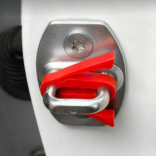 🔇 50% RABATT NU! ✨ Dämpningsskydd i silikon för bildörrlåset – stötdämpande, ljuddämpande & skadlös installation – perfekt för alla bilar 🚗