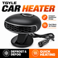 🚗 50% RABATT NU! ❄️ Bärbar bilvärmare och avfrostare med 360° roterande bas – snabb avfrostning, två lägen & kompakt design – perfekt för kalla vintermorgnar ✨