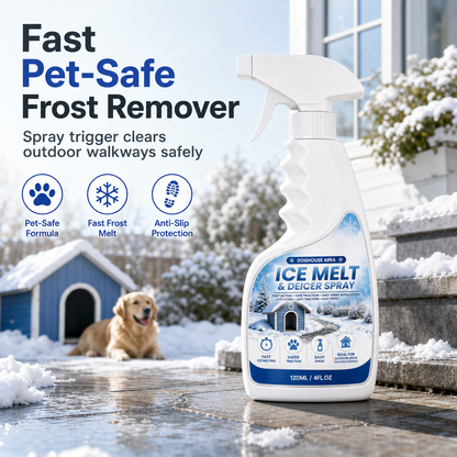 ❄️ 50% RABATT NU! 🧴 Avfrostnings- och snösmältningsspray för utomhusbruk – ofarlig för husdjur, löser upp frost direkt vid kontakt. Rensar trappor, gångvägar och uteplatser snabbt