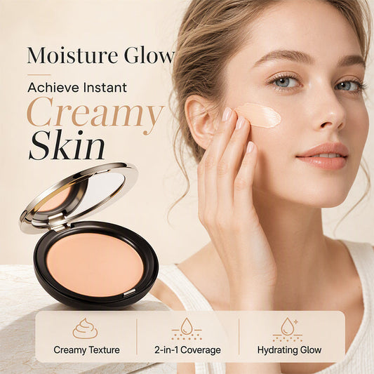 💄 50% RABATT NU! ✨ 2-i-1 Pressed Foundation Concealer – återfuktande glöd, långvarig täckning & felfri krämig hy – perfekt för vardag och fest 🌟