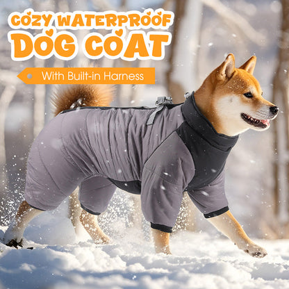 🐾 50% RABATT NU! ✨ Cozy Waterproof Dog Coat With Built-in Harness – allvädersskydd, integrerad sele & reflekterande design – perfekt för vinterpromenader och kalla dagar ❄️