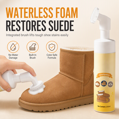 🧼 50% RABATT NU! 🧽 Mocka- och nubuckrengöring – vattenfritt skum, oljefläckborttagning & skonsam formula – perfekt för skor och snöskor ✨