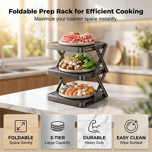 🍽️ 50% RABATT NU! 📦 Flervåningsförvaringsställ för skålar – hopfällbar, stabil & maximerar ditt köksutrymme ✨