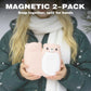 🔥 50% RABATT NU! 🐻 2-pack söta björnformade uppladdningsbara magnetiska handvärmare – 3 värmenivåer, USB-laddning & trygg värme – perfekt för kalla vinterdagar ✨