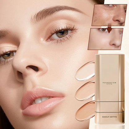 💄 50% RABATT NU! Dubbeländad foundation stick – felfri täckning, inbyggd borste & solskydd – perfekt för en fräsch look hela dagen ✨