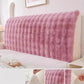 🛏️ 50% RABATT NU! Mjukt sänggavelöverdrag i konstkaninpäls – elegant enfärgad design, elastisk passform & enkel rengöring – perfekt för alla sovrum ✨