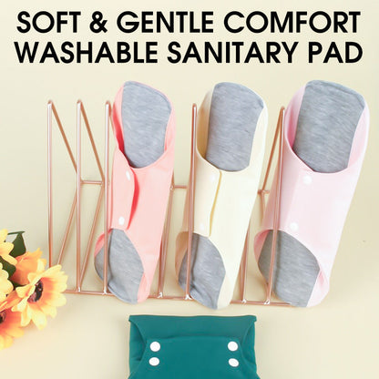 🌸 50% RABATT NU! Mjuk och skön tvättbar tygbinda – grafenfoder, plush kärna & justerbar passform – perfekt för daglig fräschör och komfort ✨