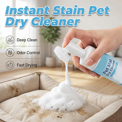 ✨Vattenfri skumrengöring för husdjursmattor – med borste