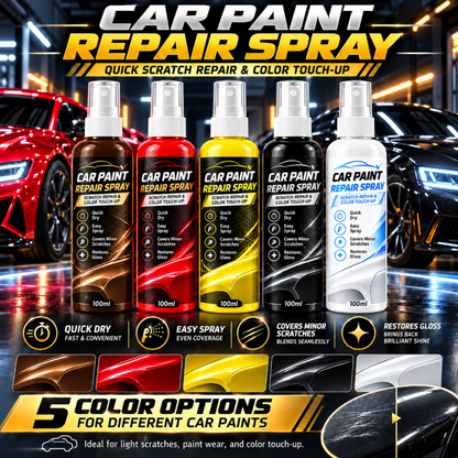 🚗 50% RABATT NU! Bilreparationsspray för mindre repor och snabb touch-up – snabbtorkande, färgmatchande & glansåterställande – perfekt för lackskador och vardagsrepor ✨