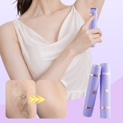 💇‍♀️ 50% RABATT NU! 2-i-1 Elektrisk Trådlös Rakapparat för Kvinnor – dubbla huvuden, säkerhetsnät & USB-C – perfekt för ansikte, armhålor, ben och bikinilinje ✨