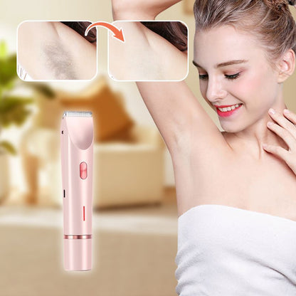 💇‍♀️ 50% RABATT NU! IPX7 Vattentät Dubbelhuvud Rakapparat för Kvinnor – 2-i-1, hypoallergen & våt/torr – perfekt för ansikte, kropp och bikinilinje ✨