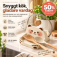 🐱 50% RABATT NU! Söt kattformad lock- & redskapshållare i keramikstil – håller lock, spatlar och skedar – skyddar spisen från fläckar och kladd ✨