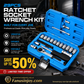 🔧 50% RABATT NU! 29‑delars spärrhylsnyckelsats – kromvanadinstål, 11 hylsor & 10 bits – perfekt för bilreparationer, hemmafix och DIY‑projekt 🛠️✨